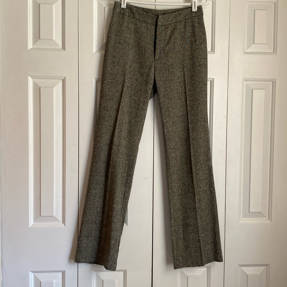 Wool blend herringbone XOXO women’s trousers